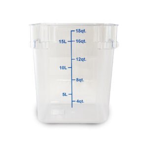 Recipiente Cuadrado de Policarbonato 18 qt