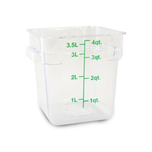 Recipiente Cuadrado de Policarbonato 4 qt