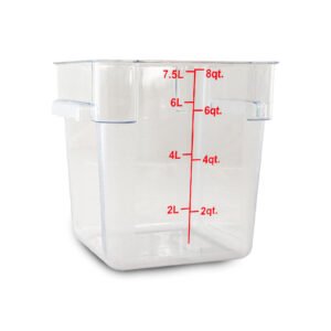 Recipiente Cuadrado de Policarbonato 8 qt